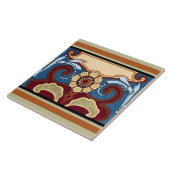 Art Nouveau libellen & bloemen fries Tegeltje (Zijkant)