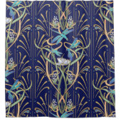 Art Nouveau libellen patroon douche gordijn (Voorkant)