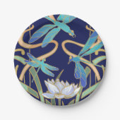 Art Nouveau libellen patroon Papieren Bordje (Voorkant)