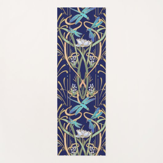 Art Nouveau libellen patroon Yogamat (Voorkant)