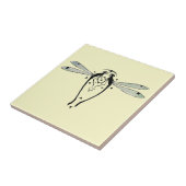 Art Nouveau  libellen Tegeltje (Zijkant)