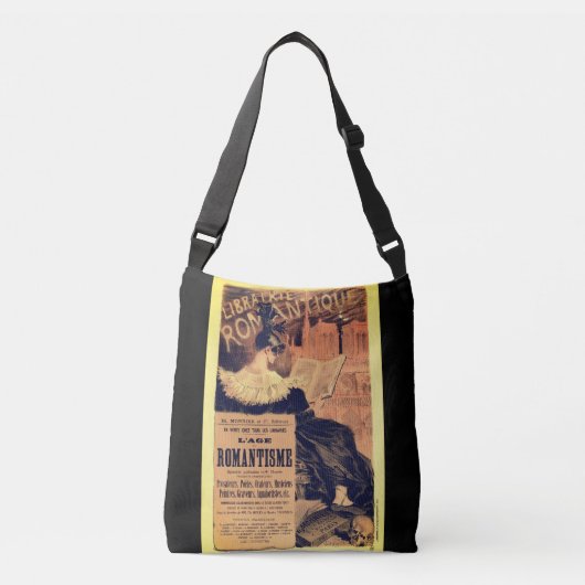Art nouveau librairie romantique eugene grasset crossbody tas (Voorkant)