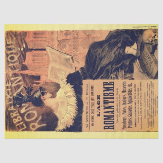 Art nouveau librairie romantique gothic grasset tissuepapier (Voorkant)