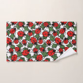 Art Nouveau Lieveheersbeestje Insectenpatroon Bad Handdoek (Handdoek)