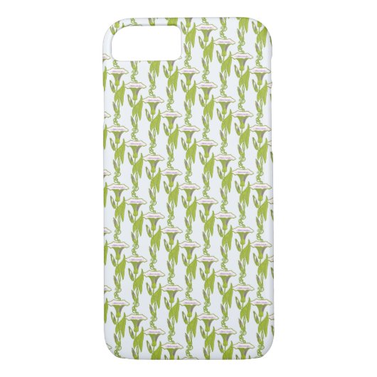 Art Nouveau light Ipomoea bloembehangselpapier Case-Mate iPhone Case (Achterkant)