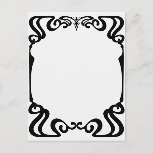 Art nouveau lijst briefkaart (Voorkant)