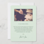 Art Nouveau  lijst bruiloft bedankt je kaart (Achterkant)