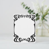 Art nouveau lijst kaart (Staand voorkant)