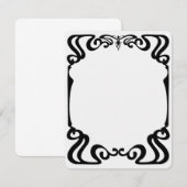 Art nouveau lijst kaart (Voorkant / Achterkant)