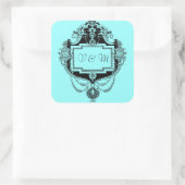 art nouveau lijst sticker (Tas)