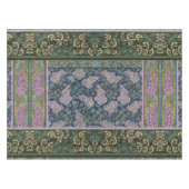 ART NOUVEAU LILACS, FOLIAGE Lila Blauwe Groene Flo Tafelkleed (Voorkant (Horizontaal))