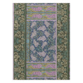 ART NOUVEAU LILACS, FOLIAGE Lila Blauwe Groene Flo Tafelkleed (Voorkant)