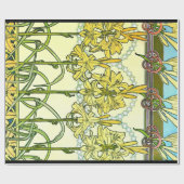 Art Nouveau Lilies 1901 Cadeaupapier (Vlak)