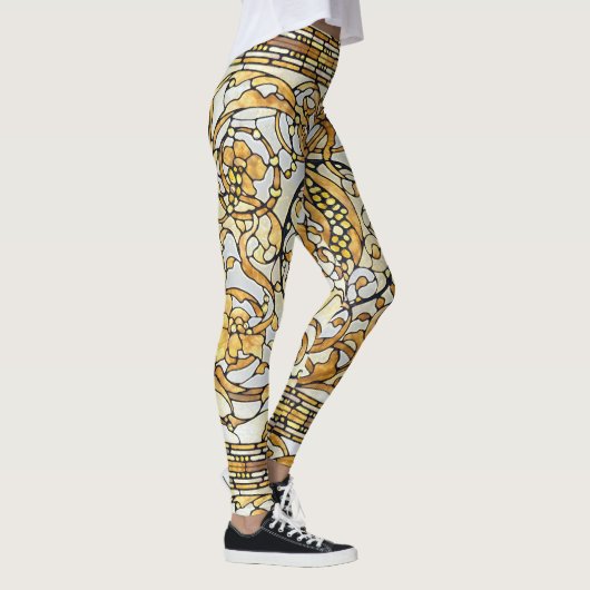 Art Nouveau Lily drijft over de Leggings van de Dr (Rechts)