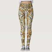 Art Nouveau Lily drijft over de Leggings van de Dr (Voorkant)