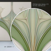 Art Nouveau Lily Elegance Keramische Tegel Tegeltje