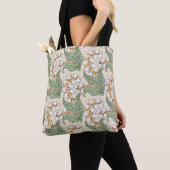 Art nouveau lily of the valley flower pattern  LRG Tote Bag (Dichtbij)
