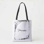 Art nouveau lily tote bag (Voorkant)