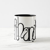 Art Nouveau LINKERNSCHAPSONTWERP Tweekleurige Koffiemok (Center)