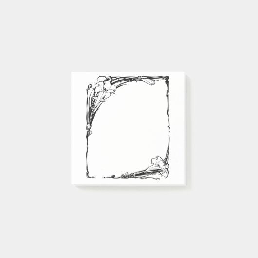 Art nouveau lire post it notes (Voorkant)