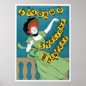  Art Nouveau, Livorno Senorita Dancing Poster