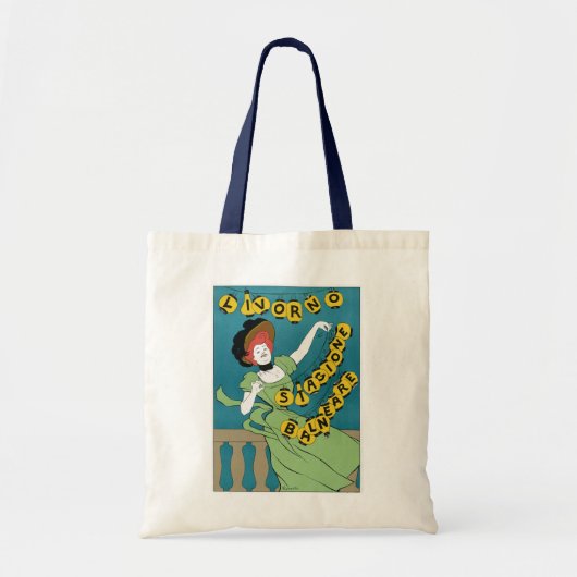  Art Nouveau, Livorno Senorita Dancing Tote Bag (Voorkant)