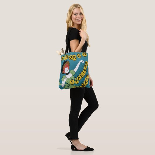  Art Nouveau, Livorno Senorita Dancing Tote Bag (Op model)