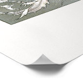 Art Nouveau, Lobsters in de Oceaan Poster (Hoek)