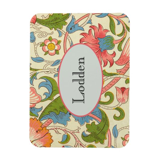 Art nouveau lodden pattern - William Morris Magneet (Verticaal)