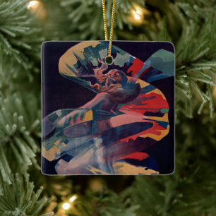 Art Nouveau, Loie Fuller bij Folies Bergere Keramisch Ornament