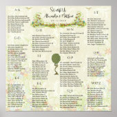 Art Nouveau Love Bird Wedding Poster (Voorkant)