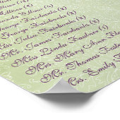 Art Nouveau Love Bird Wedding Poster (Hoek)