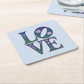 Art Nouveau LOVE Onderzetter Set (Schuin)