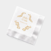 Art Nouveau luxe bruiloft Folie Servetten (Links)