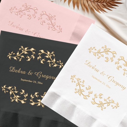 Art Nouveau Luxueuze bruiloft en elk evenement Folie Servetten