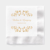 Art Nouveau Luxueuze bruiloft en elk evenement Folie Servetten (Voorkant)