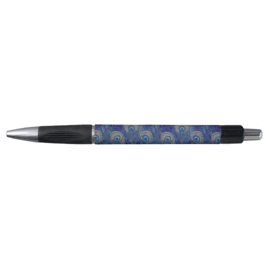 Art Nouveau Luxury Peacock Feather Pattern Pen (Voorkant)