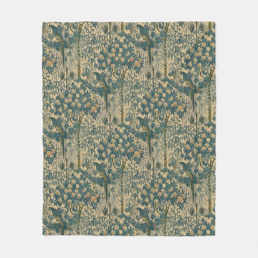 Art Nouveau Macaw Pattern van Walter Crane Fleece Deken (Voorkant)