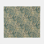 Art Nouveau Macaw Pattern van Walter Crane Fleece Deken (Voorkant (Horizontaal))