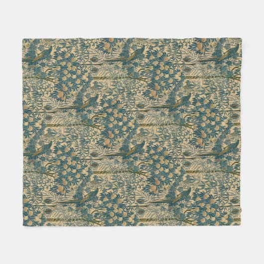 Art Nouveau Macaw Pattern van Walter Crane Fleece Deken (Voorkant (Horizontaal))