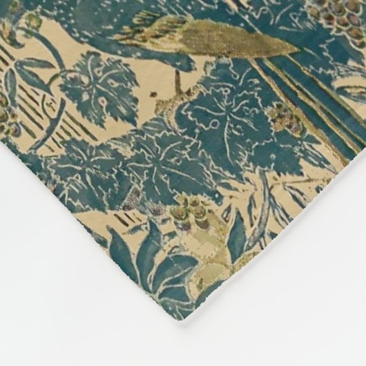 Art Nouveau Macaw Pattern van Walter Crane Fleece Deken (Hoek)