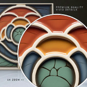 Art Nouveau Mackintosh Rose Ceramic Tile Tegeltje