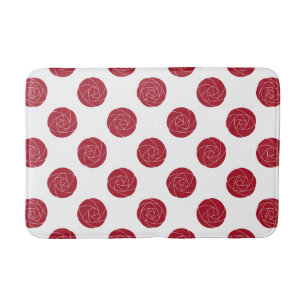 Art Nouveau Mackintosh Rozen Retro Bloemen Rood Badmat