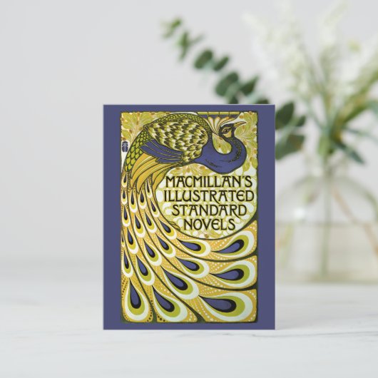  Art Nouveau, Macmillan's Peacock Feather Briefkaart (Staand voorkant)