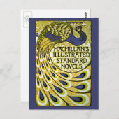 Art Nouveau, Macmillan's Peacock Feather Briefkaart (Voorkant / Achterkant)