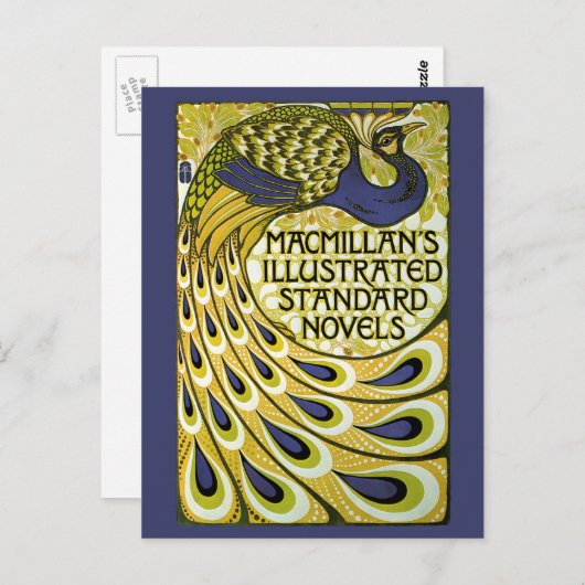 Art Nouveau, Macmillan's Peacock Feather Briefkaart (Voorkant / Achterkant)