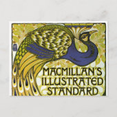  Art Nouveau, Macmillan's Peacock Feather Briefkaart (Voorkant)