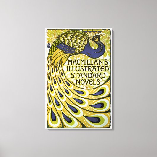 Art Nouveau, Macmillan's Peacock Feather Canvas Afdruk (Voorkant)