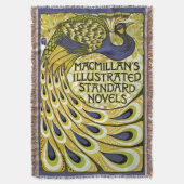  Art Nouveau, Macmillan's Peacock Feather Deken (Voorkant Verticaal)