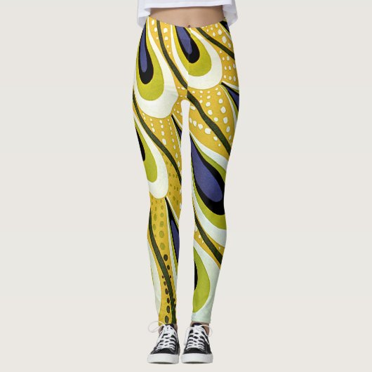 Art Nouveau, Macmillan's Peacock Feather Leggings (Voorkant)